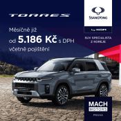 Praha - SsangYong Torres zvýhodnění
