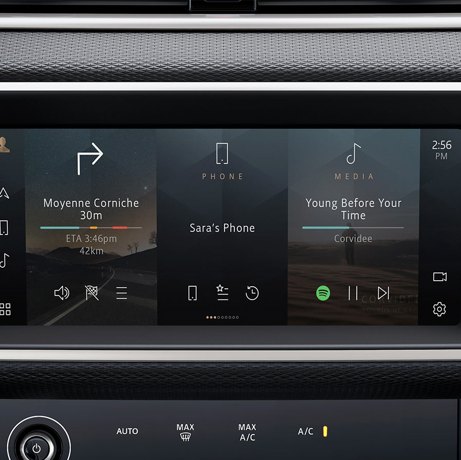 EVOQUE dotyková obrazovka